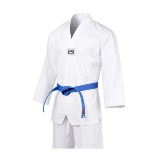 Mooto Beyaz Yaka Fitilli Taekwondo Elbisesi Dobok